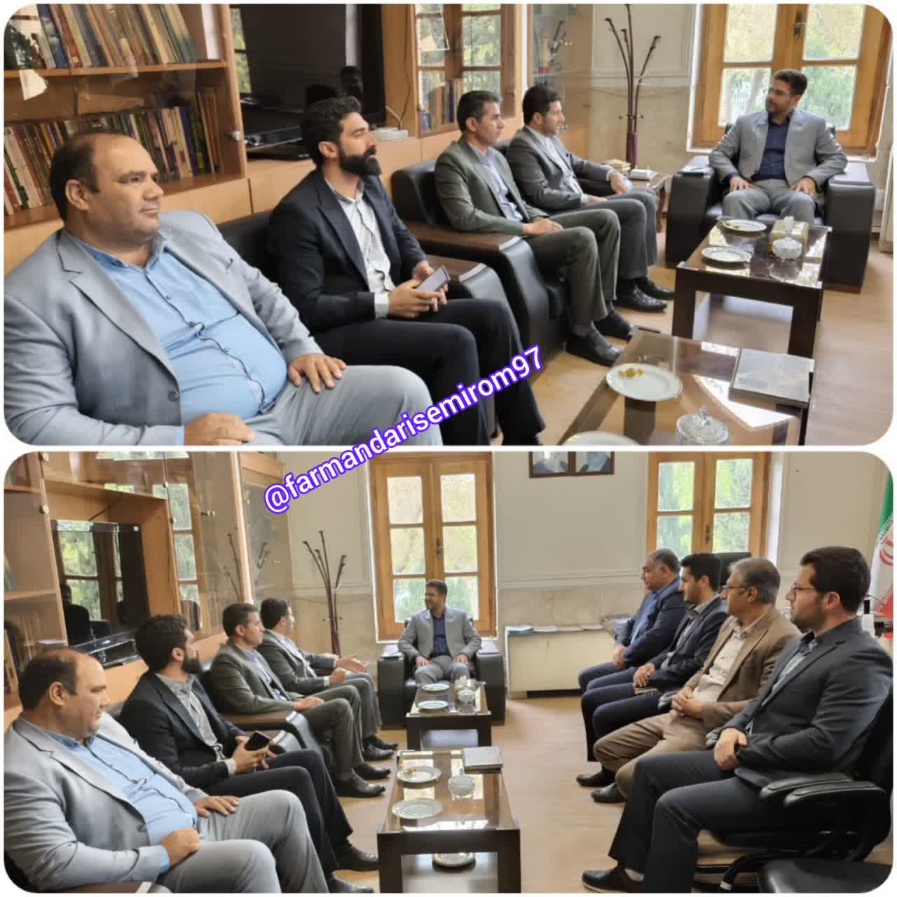 دیدار شهرداران با مهندس فردوسی مدیر کل جدید دفتر امور شهری و شوراهای استانداری