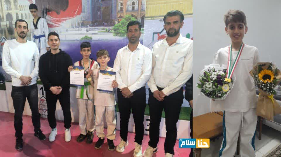 محمدمهدی صالحی، تکواندوکار توانمند نونهال شهر حنا