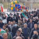 خروش عدالت‌خواهی در شهر حنا؛ حماسه‌سازان با رهبر بیعت کرده و فریاد انزجار سر دادند.